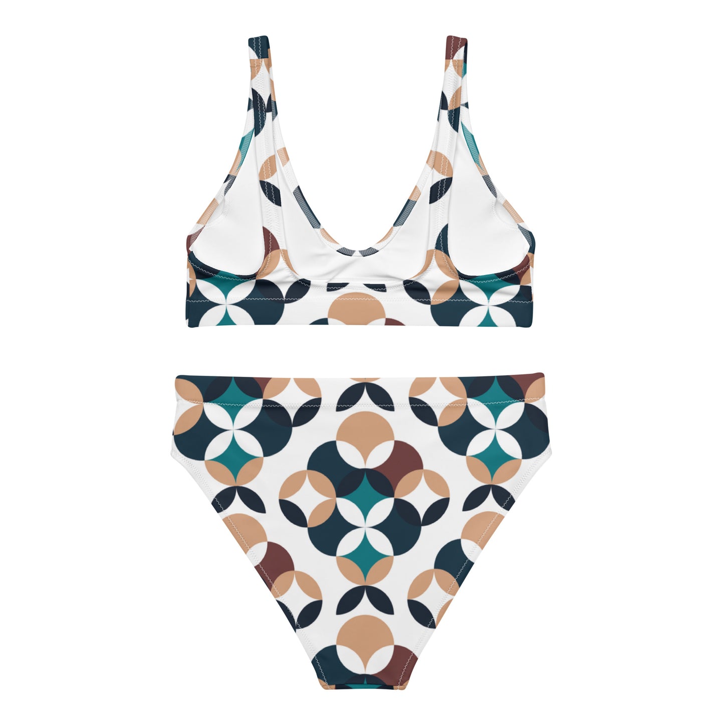 Recycled high-waisted bikini in LV