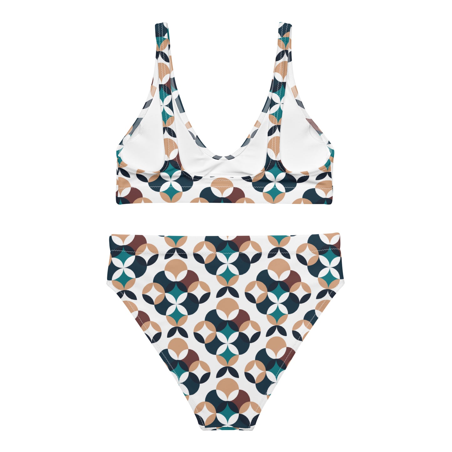 Recycled high-waisted bikini in LV