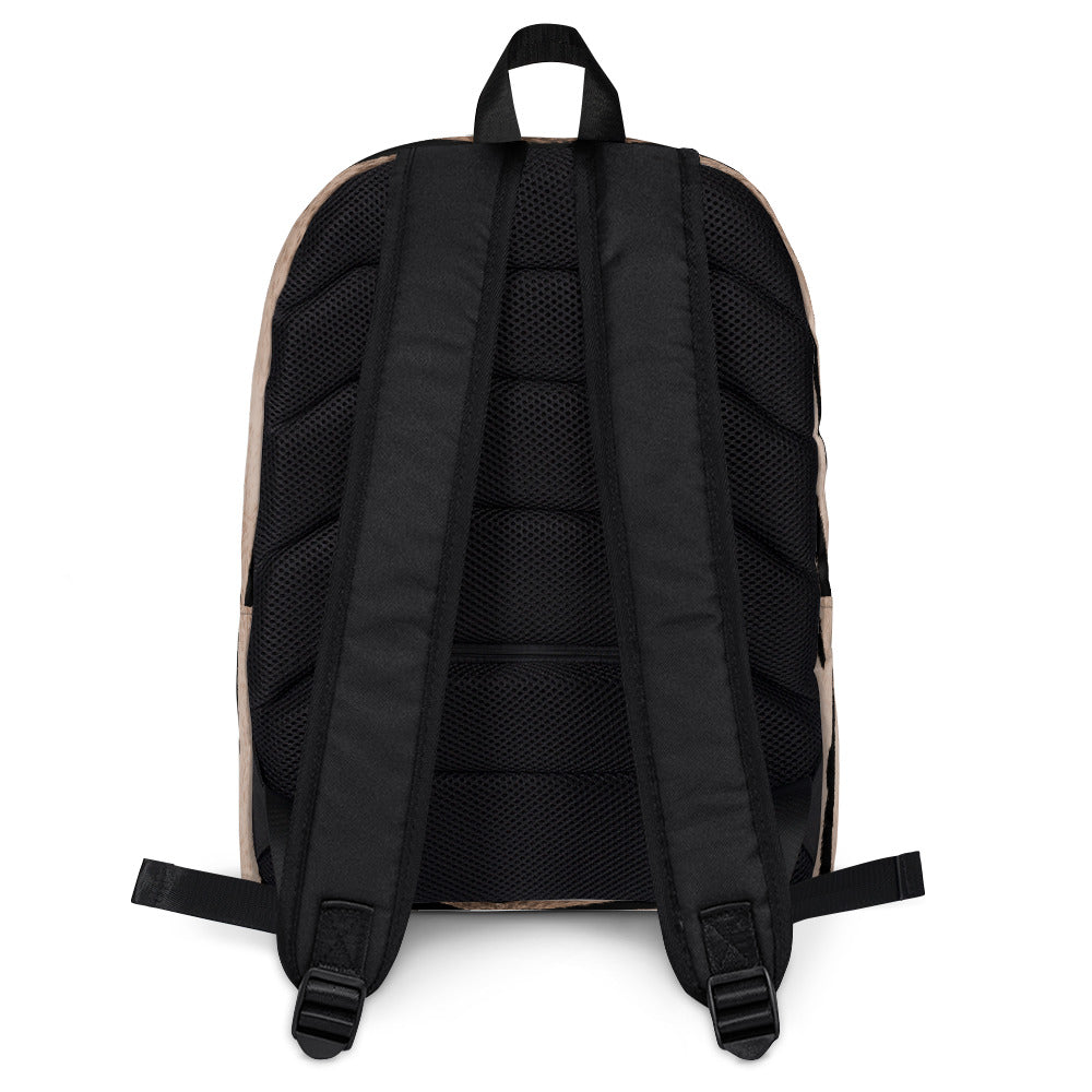 Backpack With Outside Pocket in Tiger