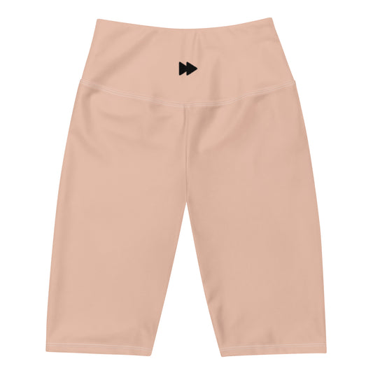 Women High-Rise Biker Shorts in Perfect Neutral