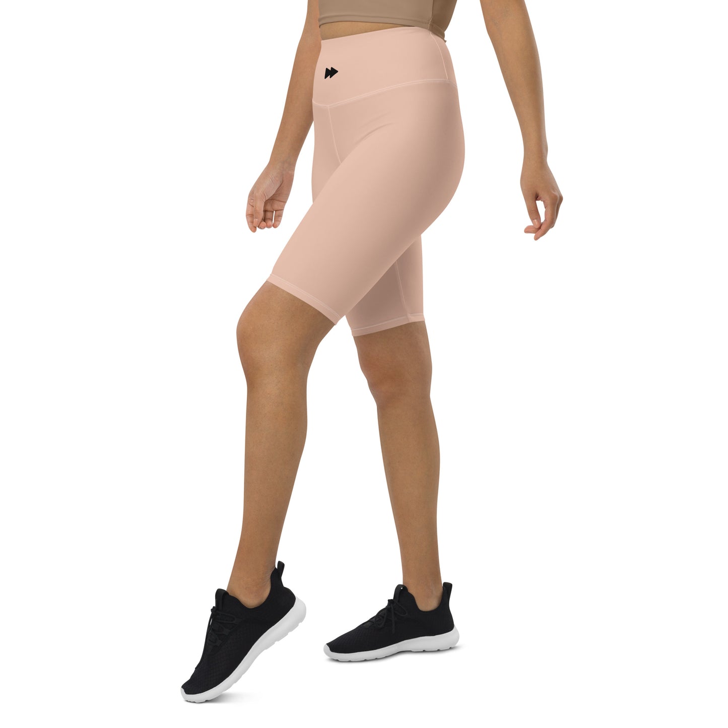 Women High-Rise Biker Shorts in Perfect Neutral