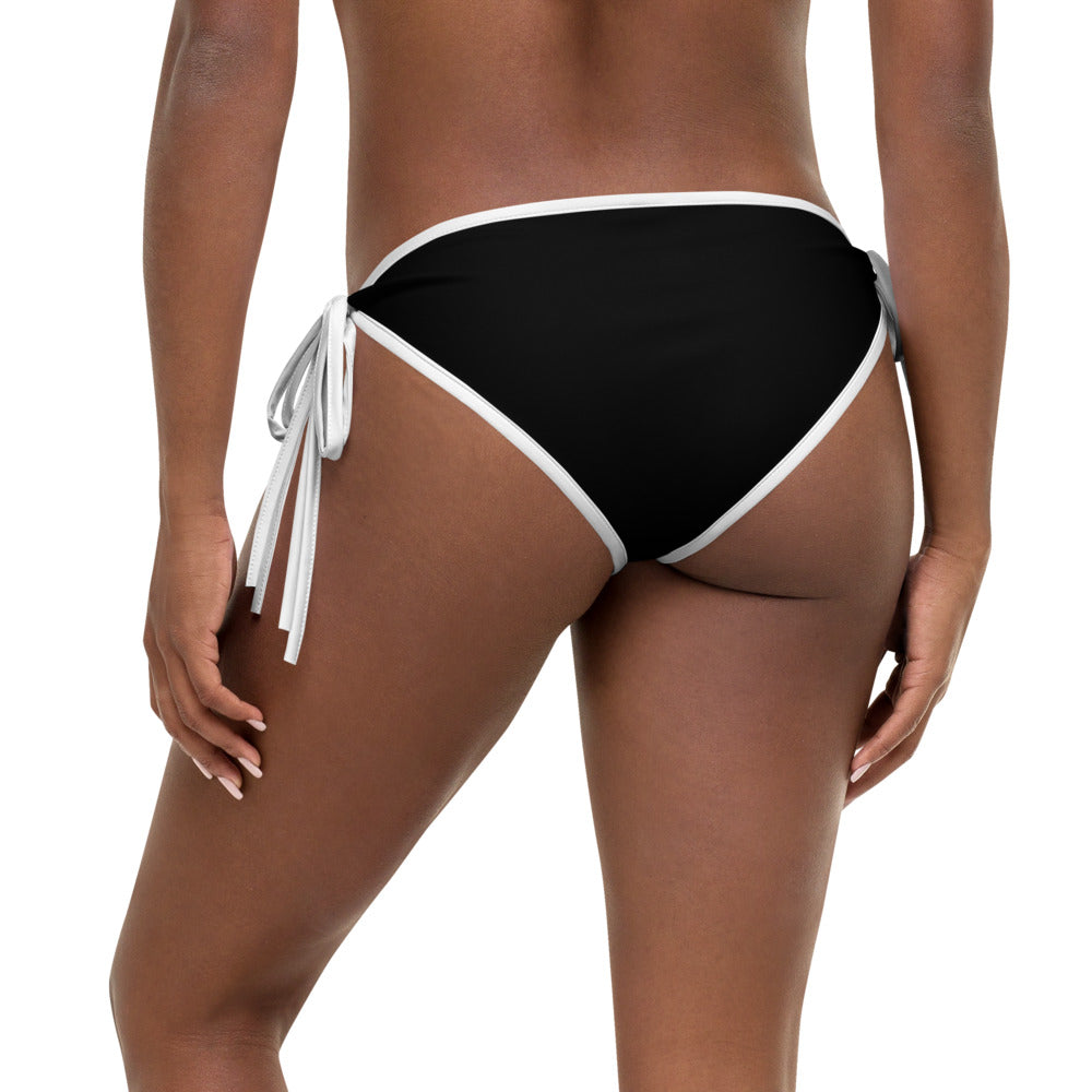 Women Swimwear Set Reversible Bikini Bottom In Leopard