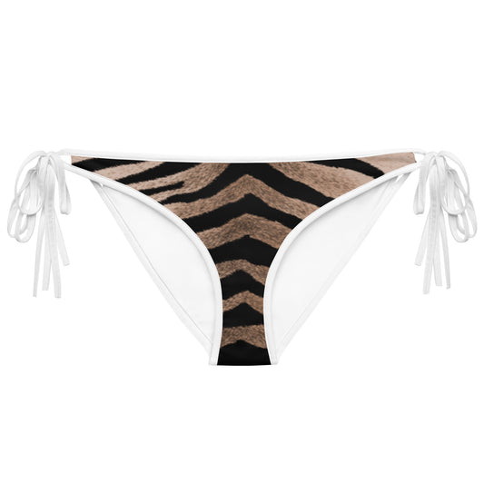 Women Swimwear Reversible Bikini Bottom in Tiger
