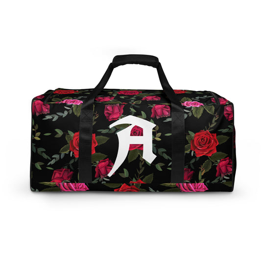 Personalized Monogrammed Duffle Bag in Floral Design