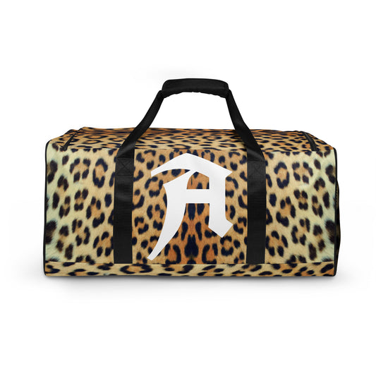 Personalized Monogrammed Duffle Bag in Leopard Design