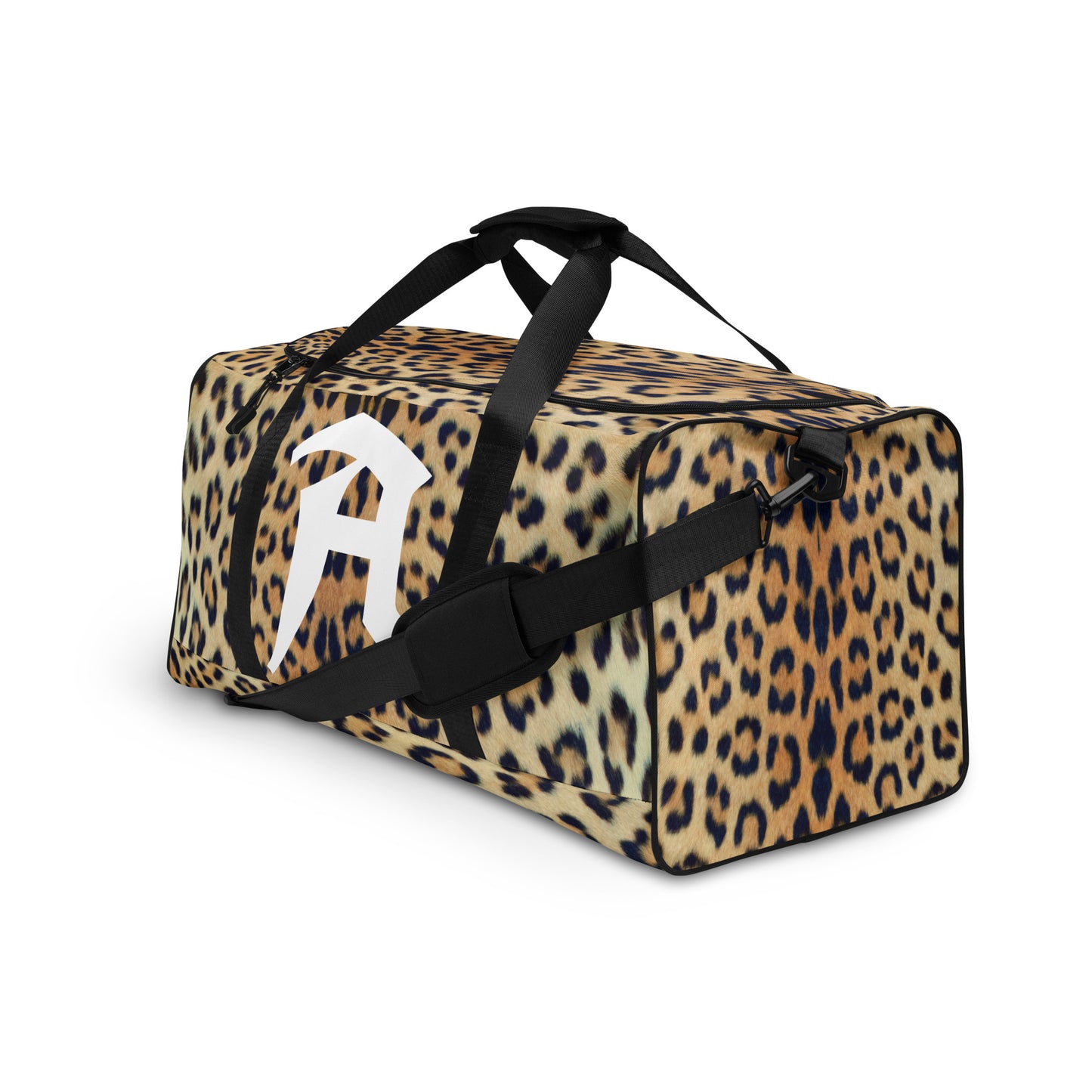 Personalized Monogrammed Duffle Bag in Leopard Design