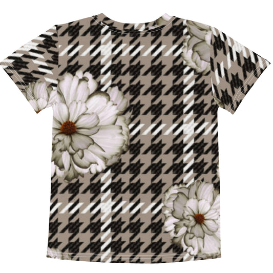 Kids Tee Set in Gingham Flower