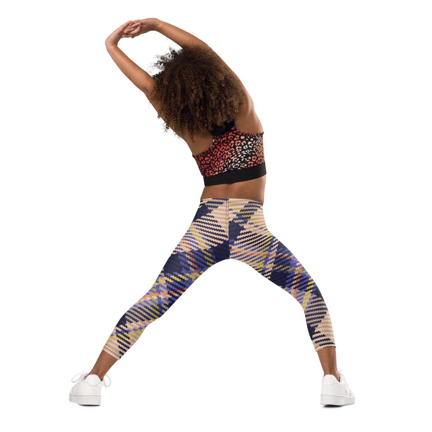Holiday Kid's Leggings In Gingham