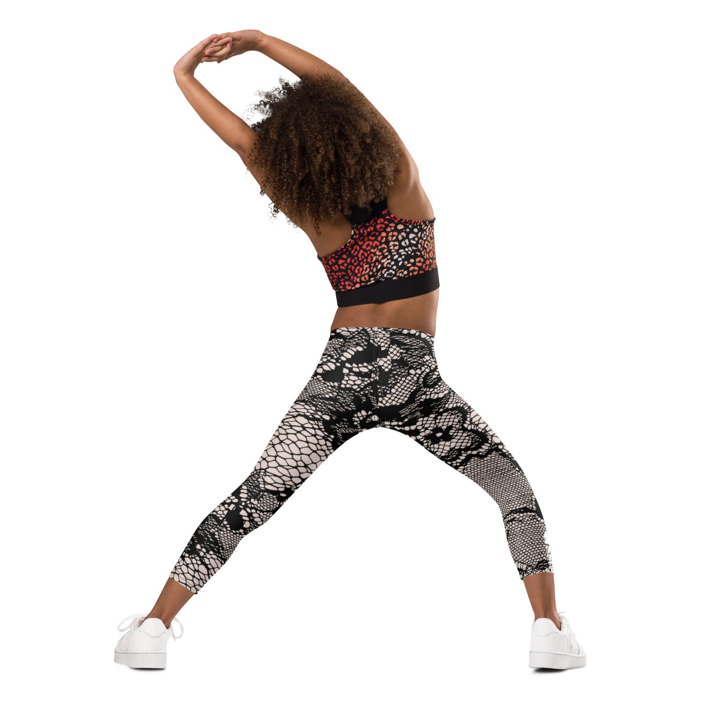 Kid's Leggings Set In Lace