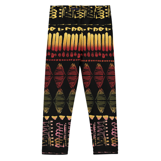Kid's Leggings in Aztec