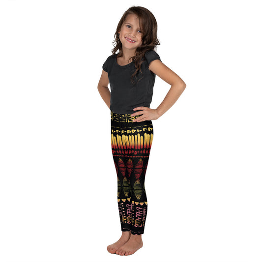 Kid's Leggings in Aztec