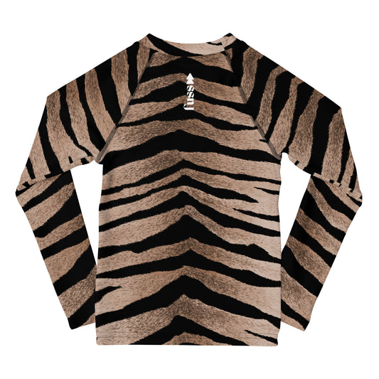 Kids Long Sleeve Top Set in Tiger Design