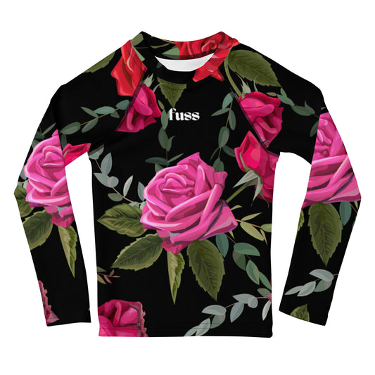 Kids Long Sleeve Top Set in Floral Design