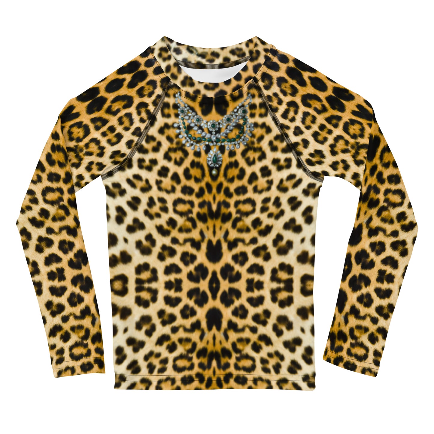 Kids Long Sleeve Top Set in Leopard Design