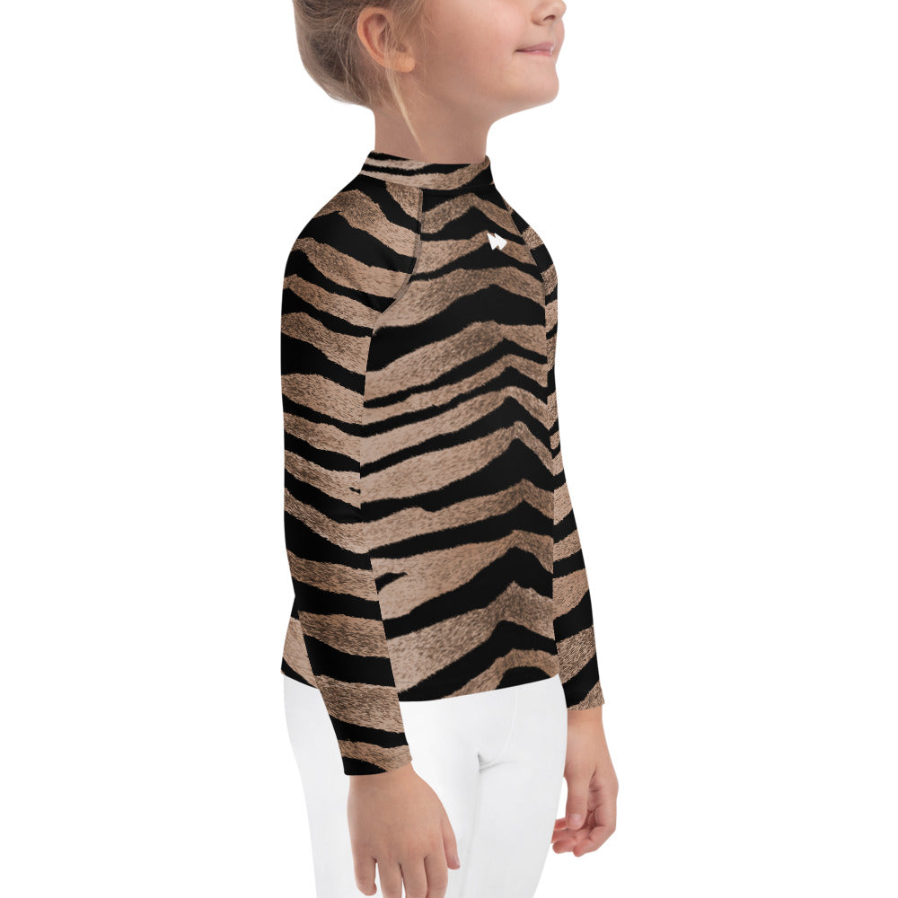 Kids Long Sleeve Top Set in Tiger Design