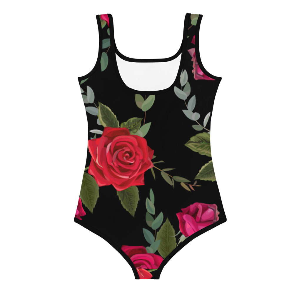 Kids Swimsuit in Floral Necklace