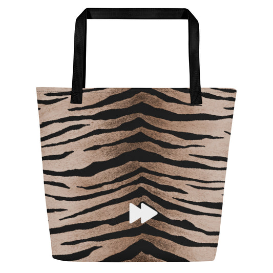 Large Tote Bag in Tiger