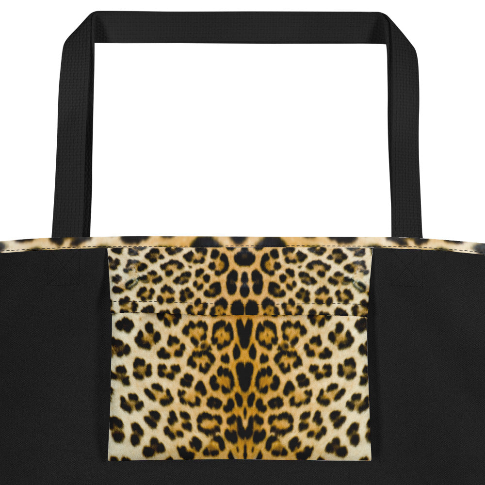Large Tote Bag in Leopard Design