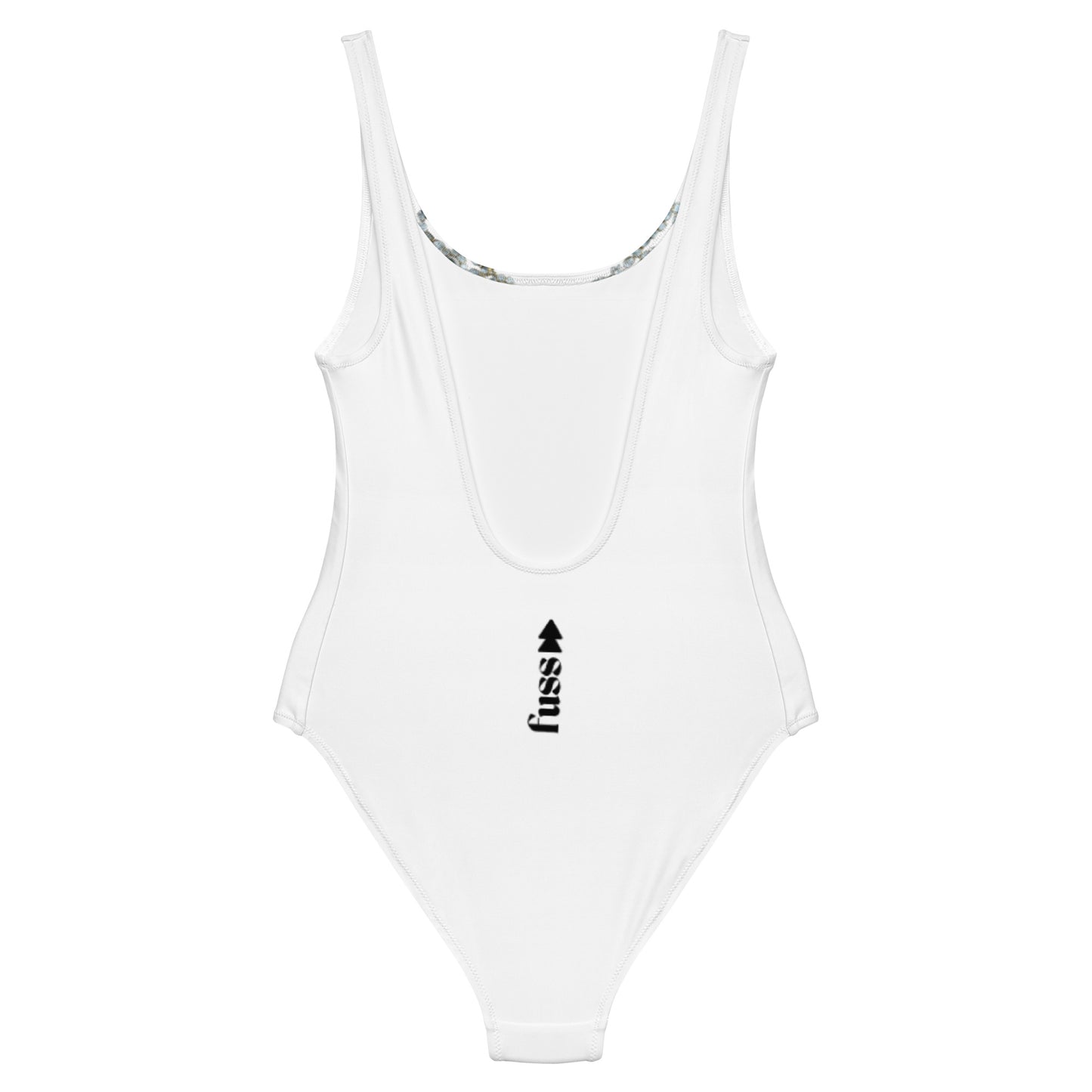 Women One-Piece Swimsuit In White with Necklace