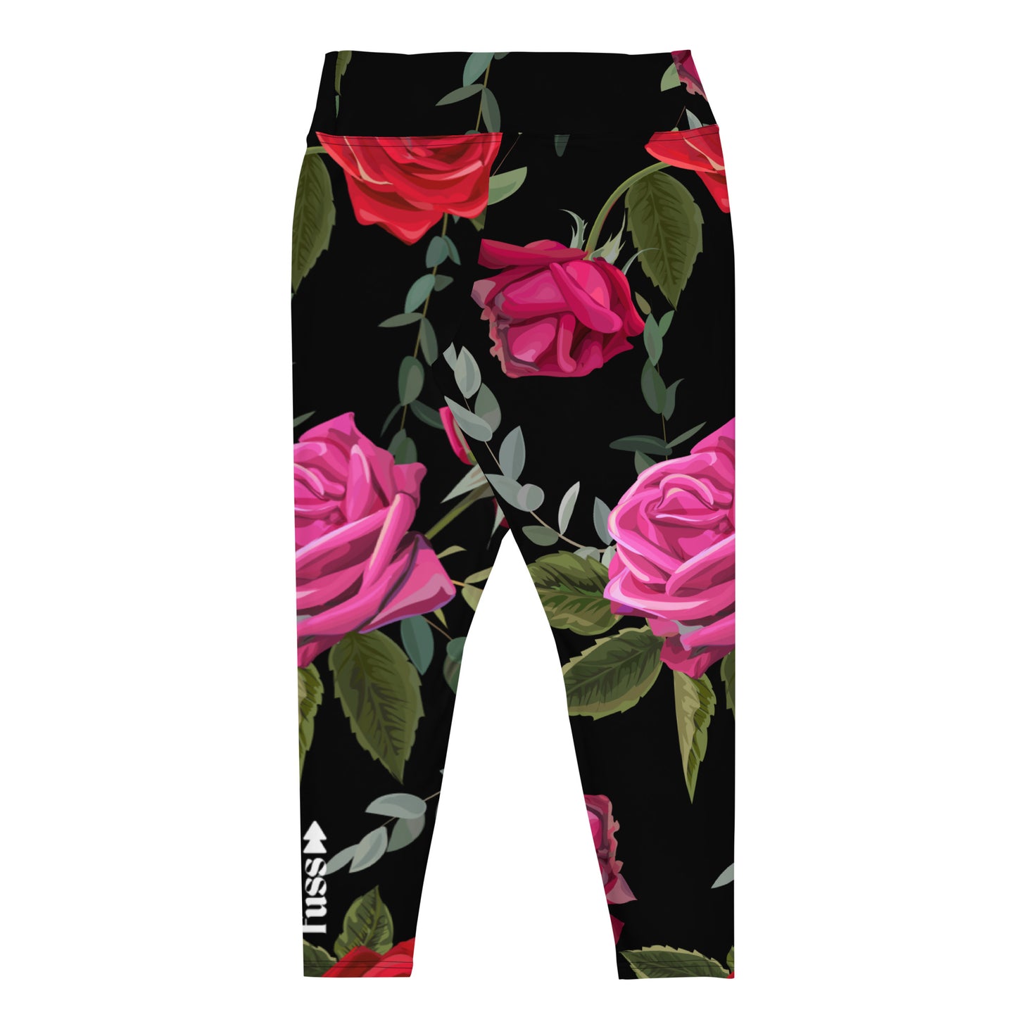 High-Waisted Plus Leggings In Floral Design