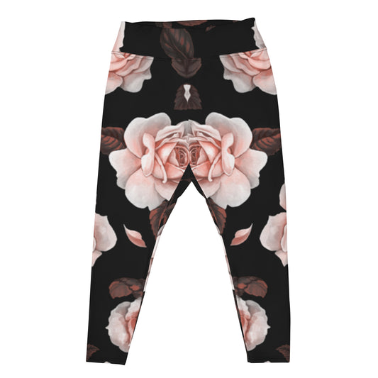 High-rise Plus Leggings in Flowers