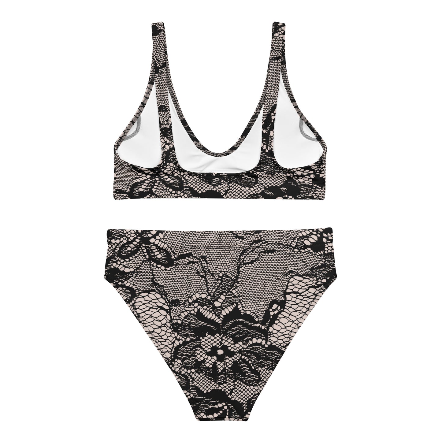Women Eco High-waisted Bikini Set In Lace