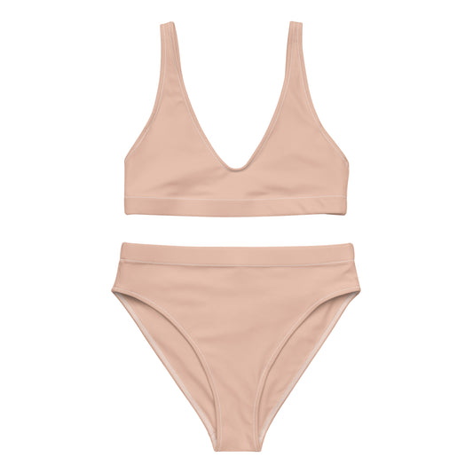 Women Swimwear Eco Recycled High-Rise Swim Bikini Set In Perfect Neutral