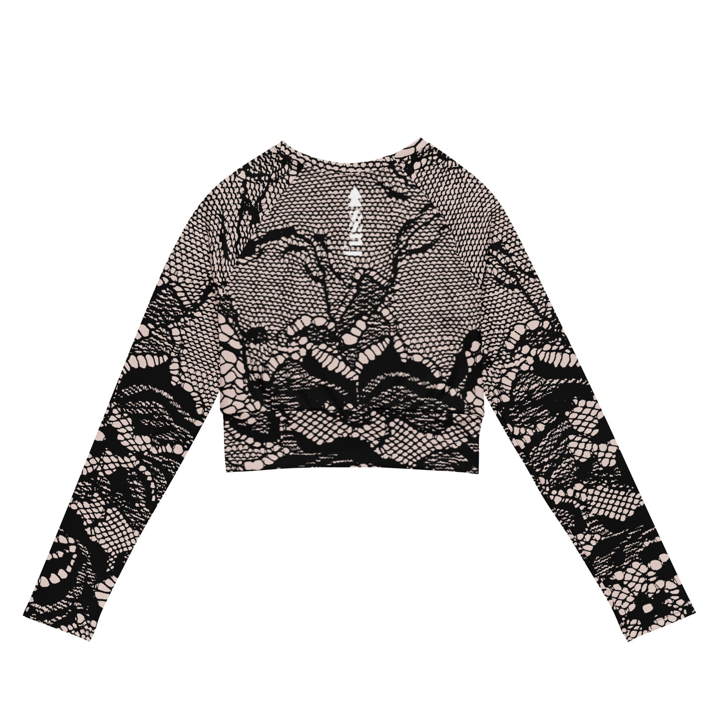 Women Eco Long-sleeve Crop Top in Lace