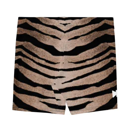 Women Biker Shorts Set in Tiger