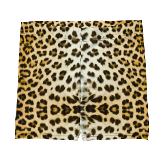 Women Set Biker Shorts in Leopard