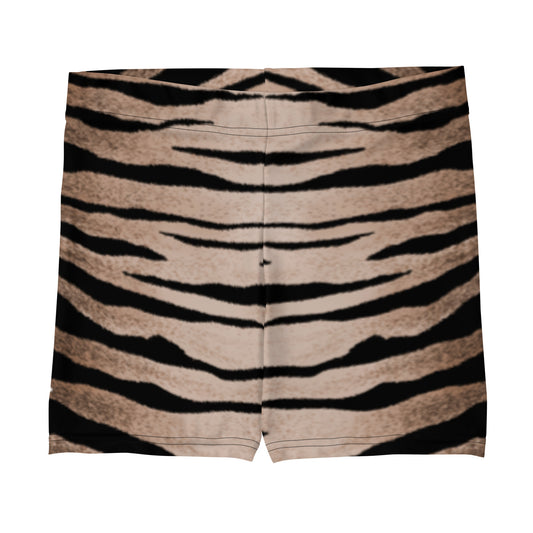 Women Biker Shorts Set in Tiger