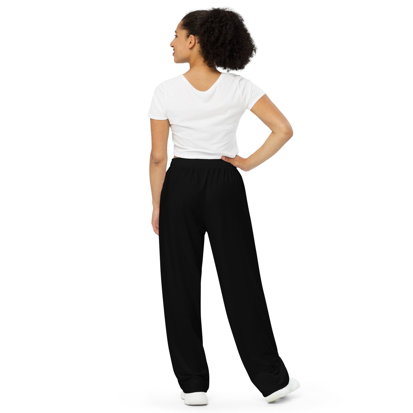 High Rise Wide-leg Pants in Black