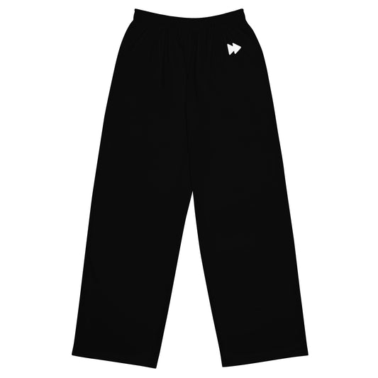 High Rise Wide-leg Pants in Black