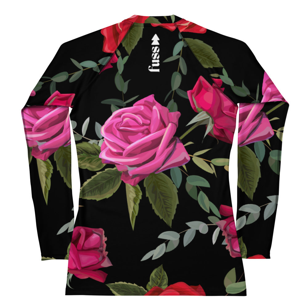 Women's Set Long Sleeve Swim Top in Floral