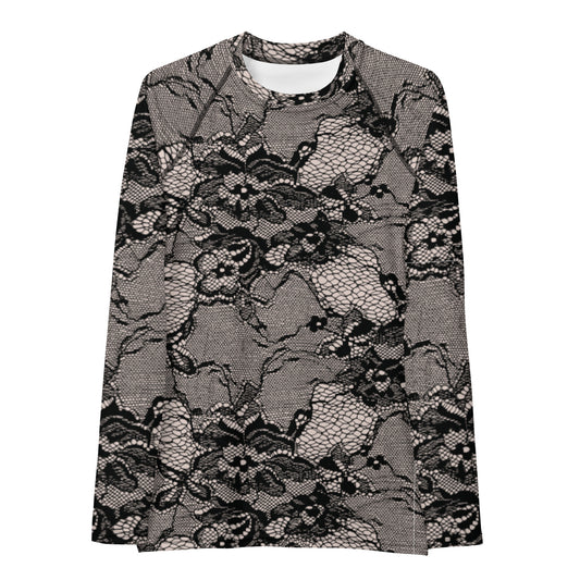 Women's Long Sleeve Top Set in Lace