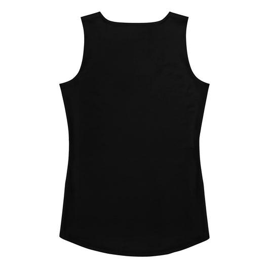 Women Tank Top in Black with Necklace