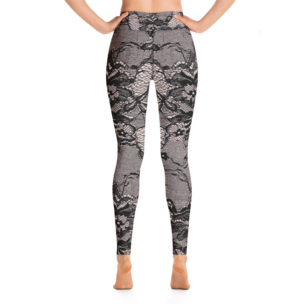 Women High- Rise Leggings in Lace