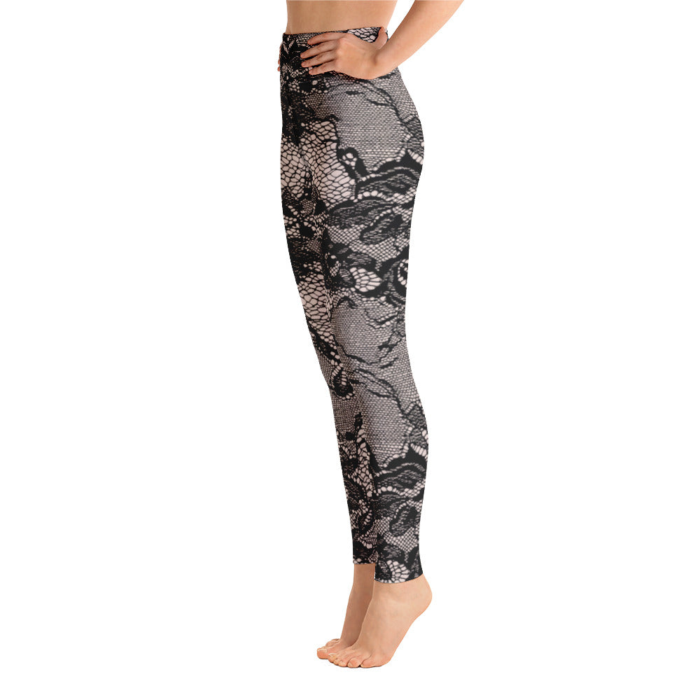 Women High- Rise Leggings in Lace