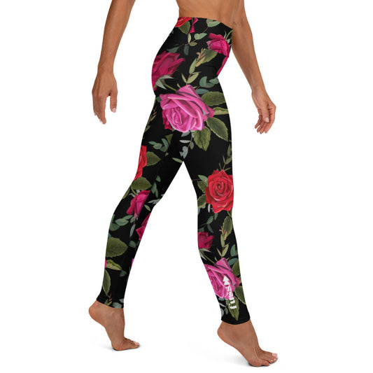 Women Set High-Rise Leggings in Floral