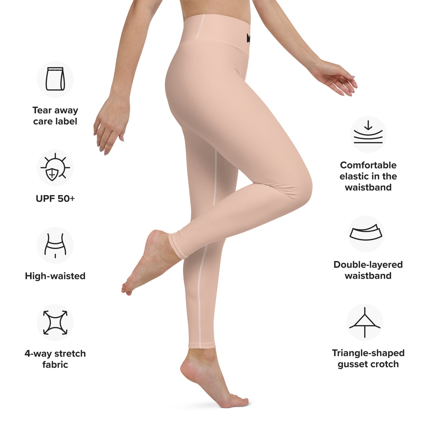 Women High-Rise Leggings In Perfect Neutral