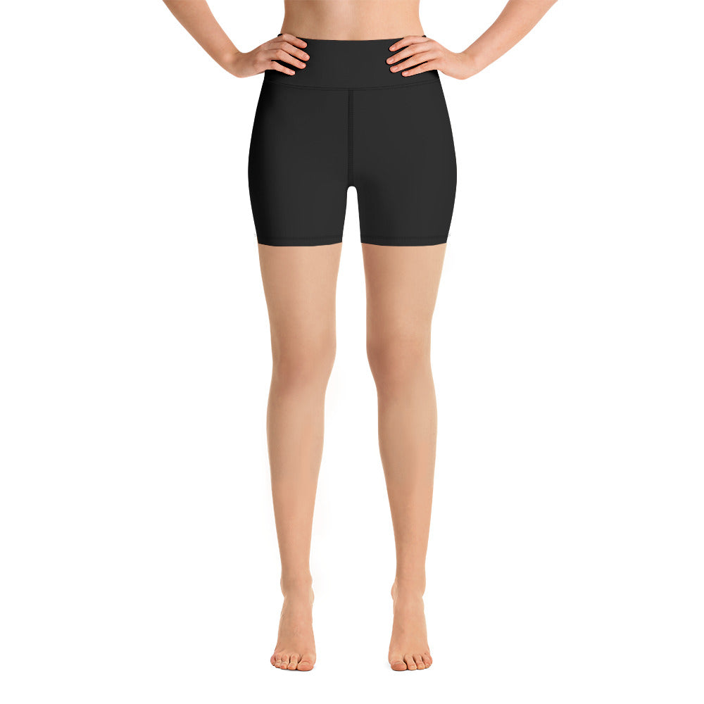 Women High-Rise Short Shorts in Black