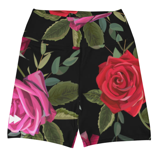 Women Set High-Rise Biker Shorts in Floral