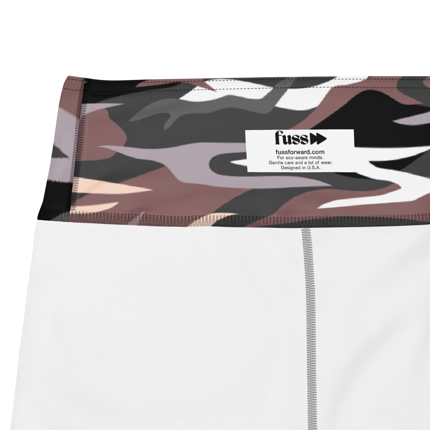 Women High-Rise Biker Set Shorts In Camo Design