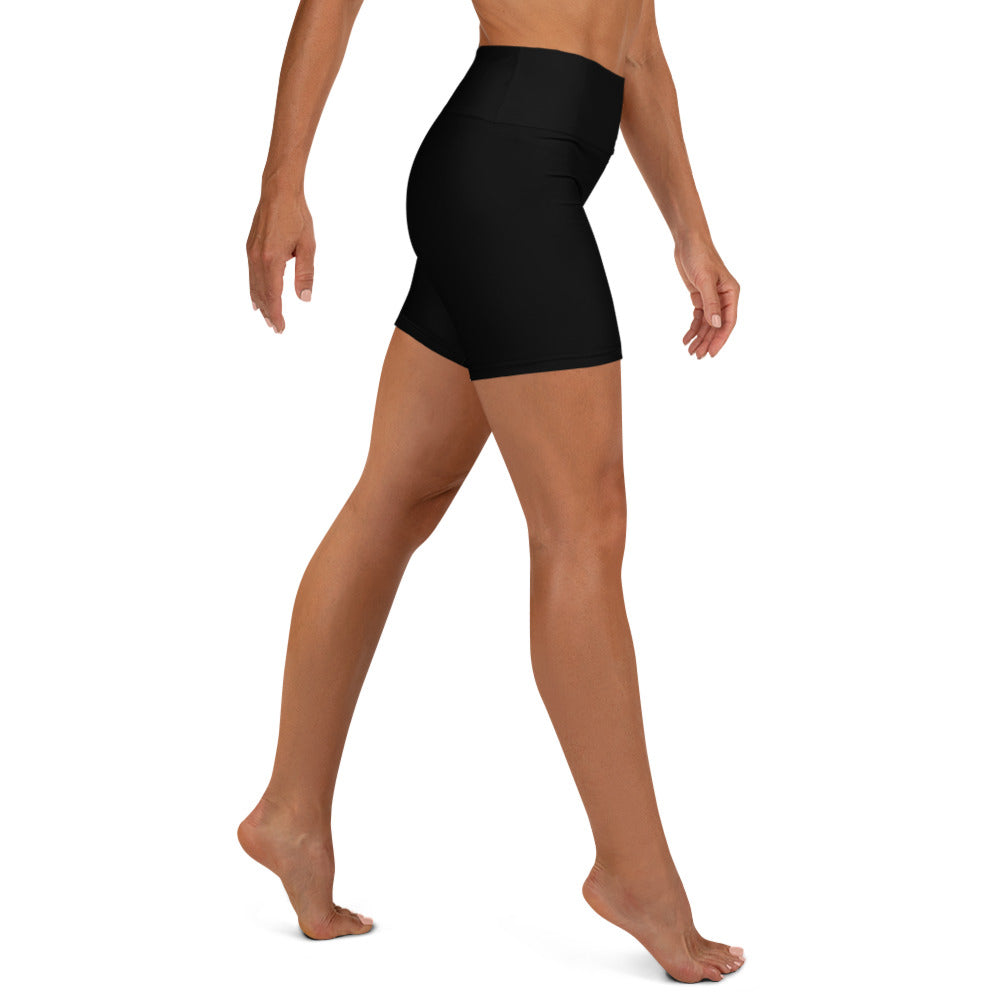 Women High-Rise Biker Shorts in Black