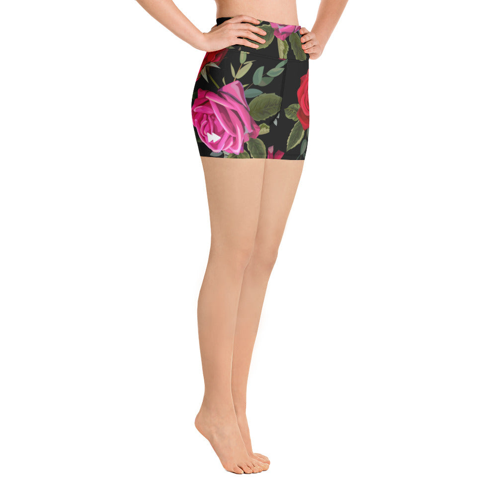 Women Set High-Rise Biker Shorts in Floral