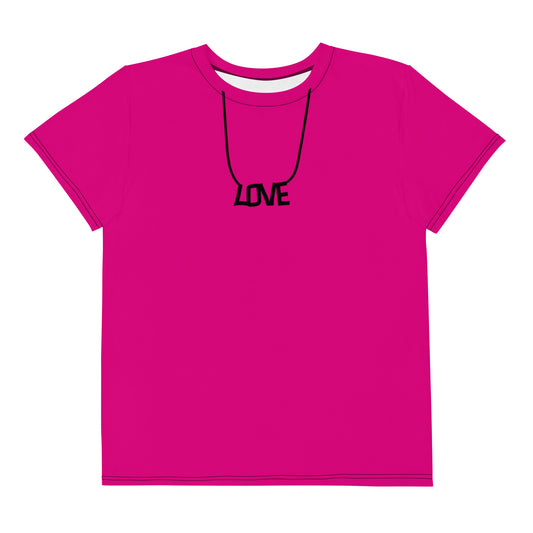 Youth Crewneck T-shirt Tee Set In Love Design
