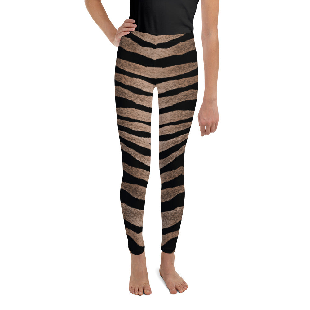 Youth Leggings Set In Tiger Design