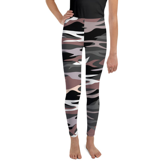 Youth Leggings Set In Camo Design
