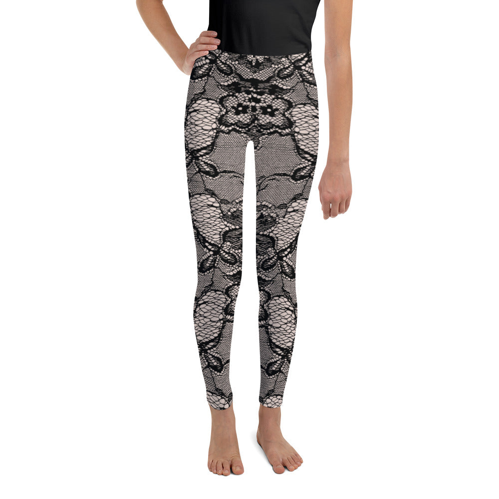 Kids Youth Leggings Set in Lace