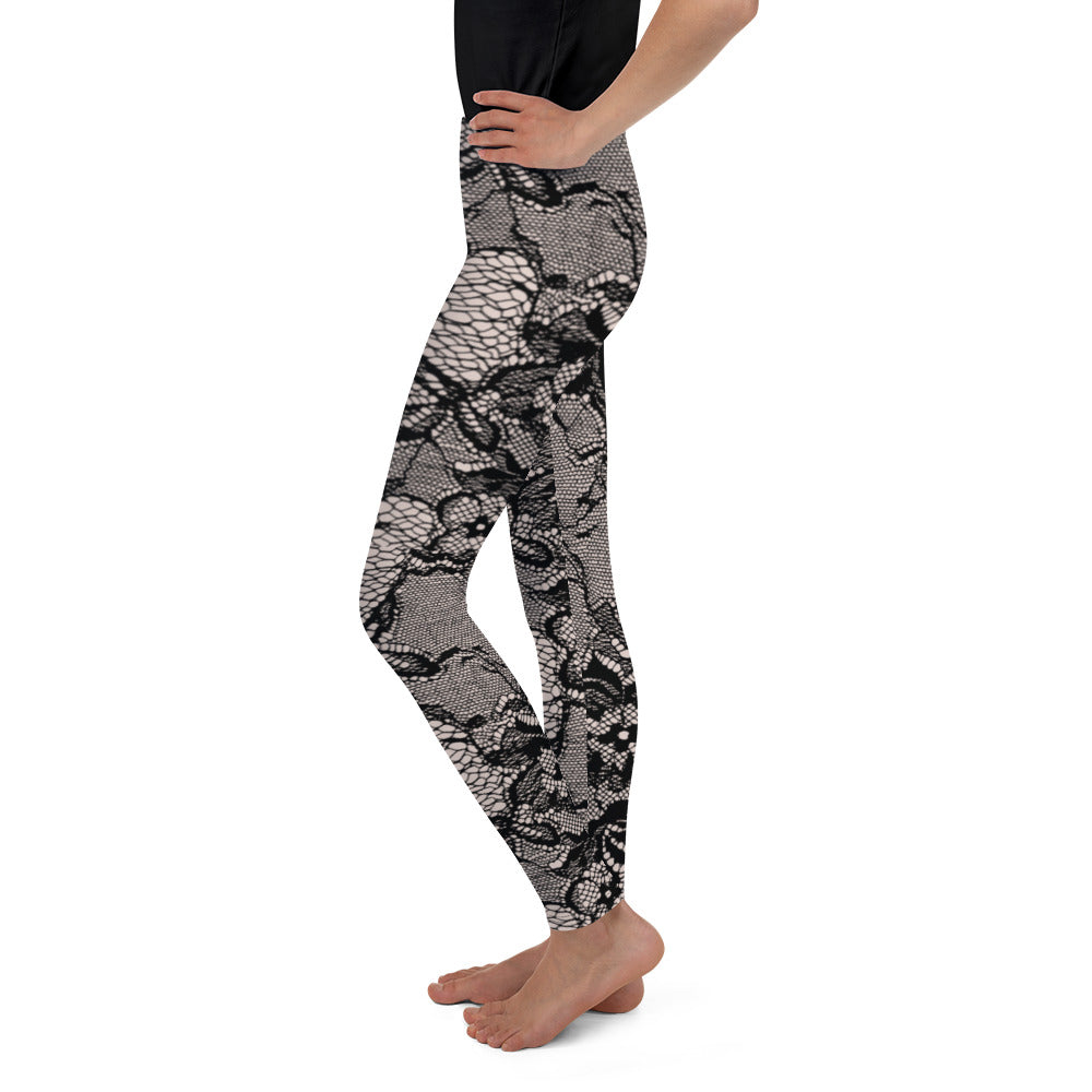 Kids Youth Leggings Set in Lace